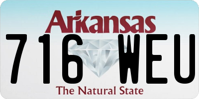 AR license plate 716WEU