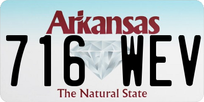 AR license plate 716WEV