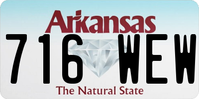 AR license plate 716WEW