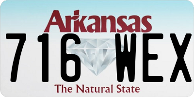 AR license plate 716WEX