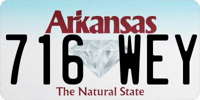 AR license plate 716WEY