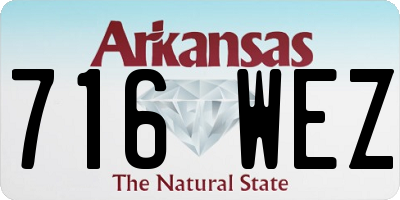 AR license plate 716WEZ