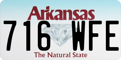 AR license plate 716WFE