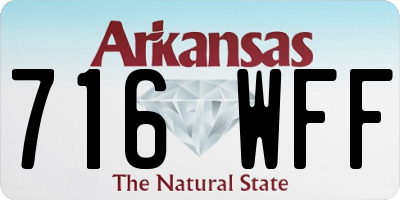 AR license plate 716WFF