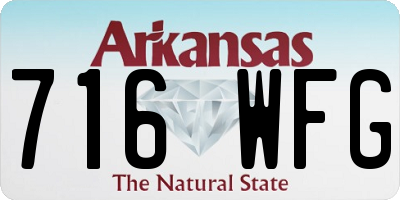 AR license plate 716WFG