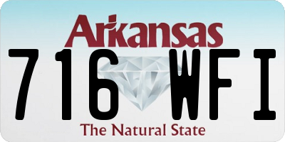 AR license plate 716WFI