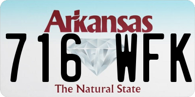 AR license plate 716WFK