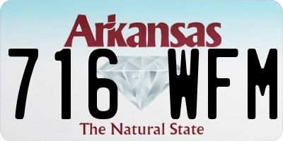 AR license plate 716WFM