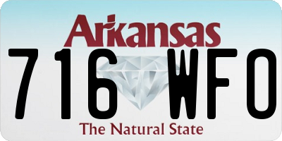 AR license plate 716WFO