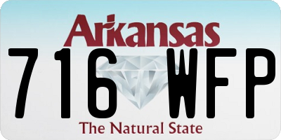 AR license plate 716WFP