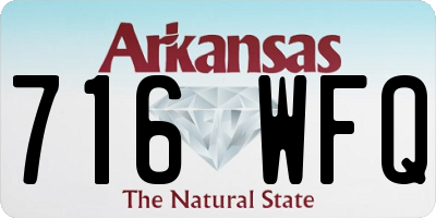 AR license plate 716WFQ