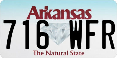 AR license plate 716WFR