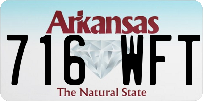 AR license plate 716WFT
