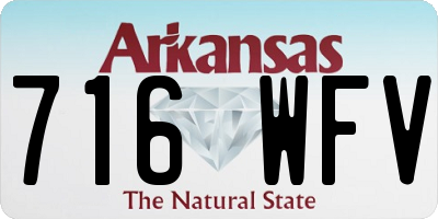 AR license plate 716WFV