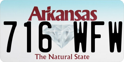 AR license plate 716WFW