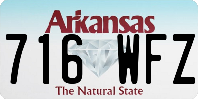 AR license plate 716WFZ
