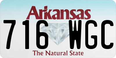 AR license plate 716WGC