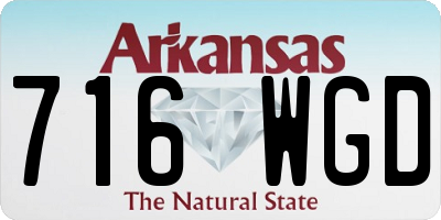 AR license plate 716WGD