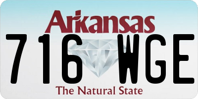 AR license plate 716WGE