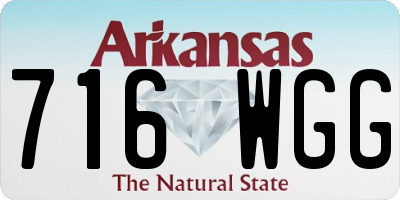 AR license plate 716WGG