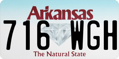 AR license plate 716WGH