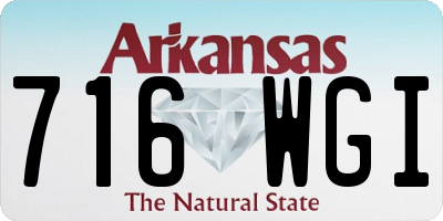 AR license plate 716WGI