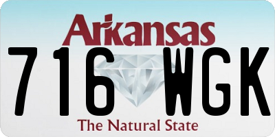 AR license plate 716WGK