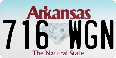 AR license plate 716WGN
