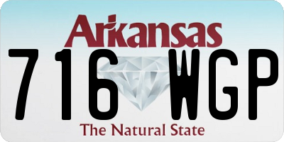 AR license plate 716WGP