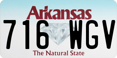AR license plate 716WGV