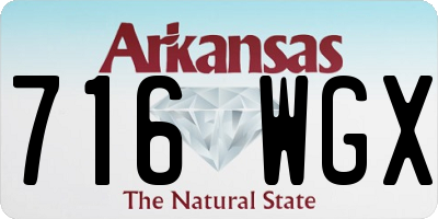 AR license plate 716WGX