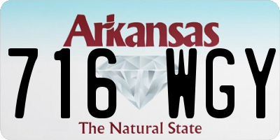 AR license plate 716WGY