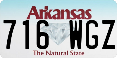AR license plate 716WGZ