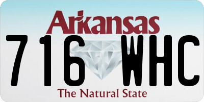 AR license plate 716WHC