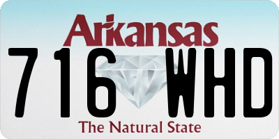 AR license plate 716WHD
