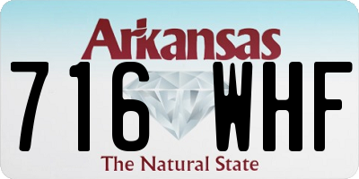 AR license plate 716WHF