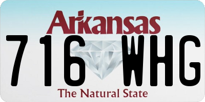 AR license plate 716WHG