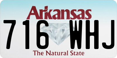 AR license plate 716WHJ