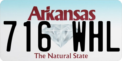 AR license plate 716WHL