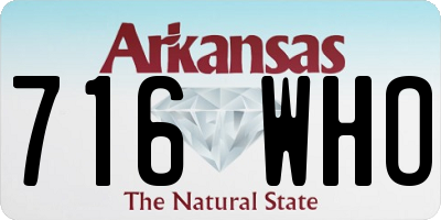 AR license plate 716WHO