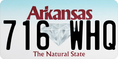 AR license plate 716WHQ