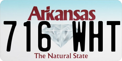 AR license plate 716WHT