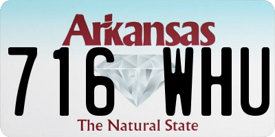 AR license plate 716WHU