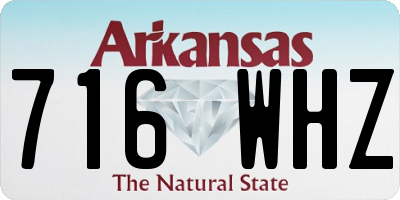 AR license plate 716WHZ
