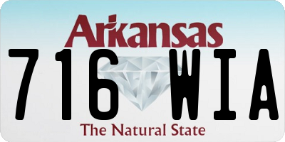 AR license plate 716WIA
