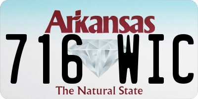 AR license plate 716WIC