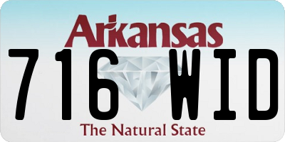 AR license plate 716WID