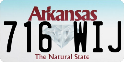 AR license plate 716WIJ