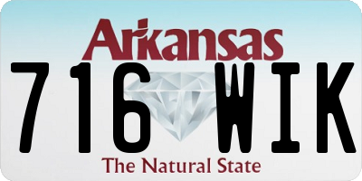 AR license plate 716WIK