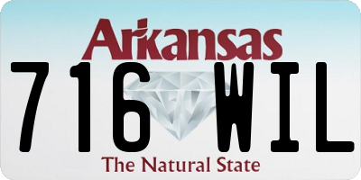 AR license plate 716WIL